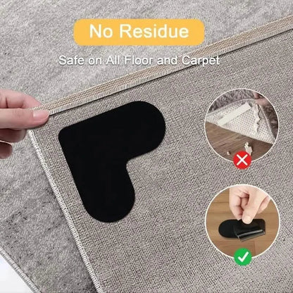 12-Pieces: Double Sided Non-Slip Rug Pads Rug Tape Stickers DailySale