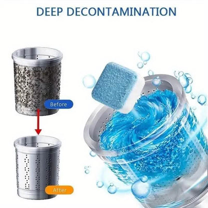 12-Pieces: Effervescent Washing Machine Cleaner Tablets DailySale