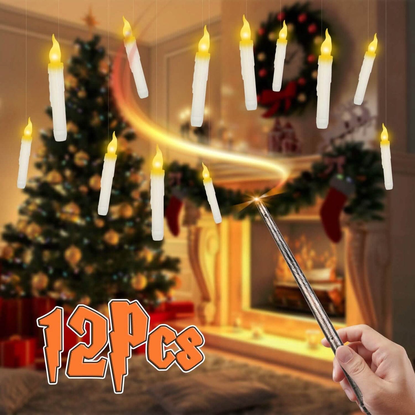12-Pieces: Flameless LED Magic Floating Candles DailySale
