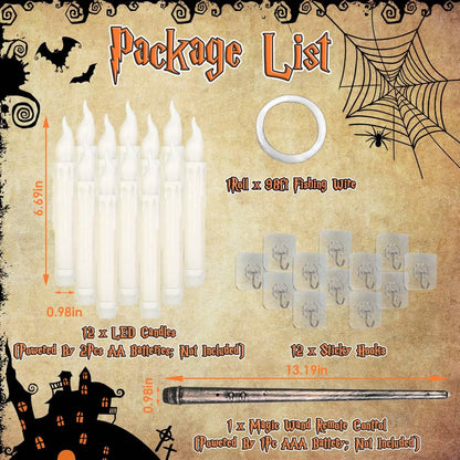 12-Pieces: Flameless LED Magic Floating Candles DailySale