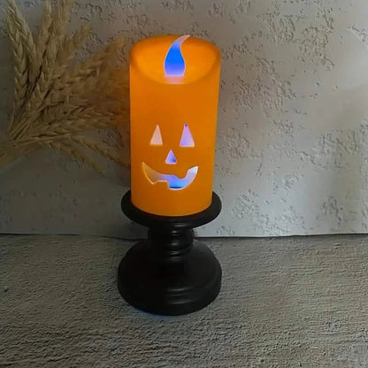 12-Pieces: Halloween LED Pumpkin Chandelier Candles DailySale
