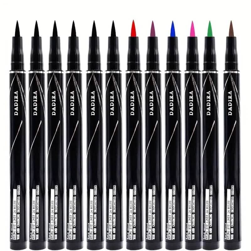 12-Pieces: Luxurious Waterproof Long-Wearing Liquid Eyeliner Set DailySale
