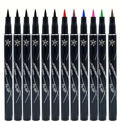 12-Pieces: Luxurious Waterproof Long-Wearing Liquid Eyeliner Set DailySale