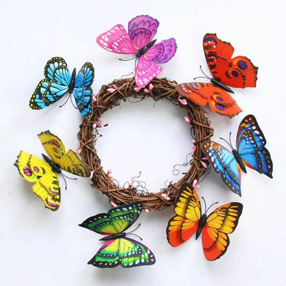 12-Pieces: Mixed Color 3D Butterfly Magnet Fridge Stickers DailySale