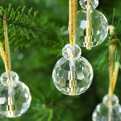 12-Pieces: Multicolor Crystal Glass Christmas Balls Ornaments DailySale