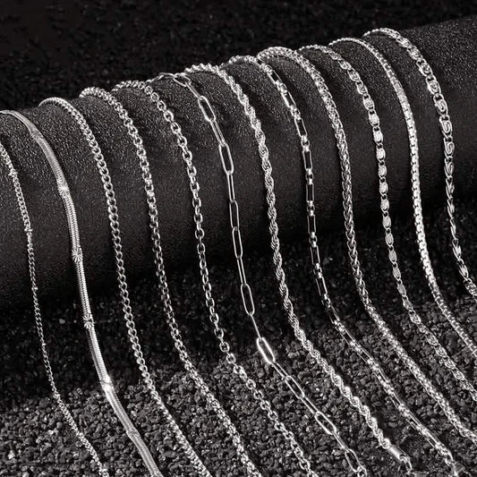 12-Pieces: Stainless Steel Clavicle Necklace Set DailySale