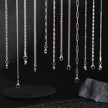 12-Pieces: Stainless Steel Clavicle Necklace Set DailySale
