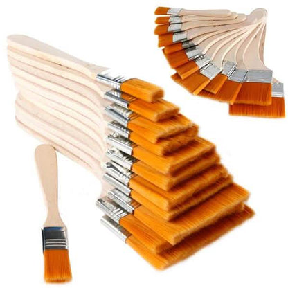 12-Pieces: Wooden Oil Painting Brush DailySale