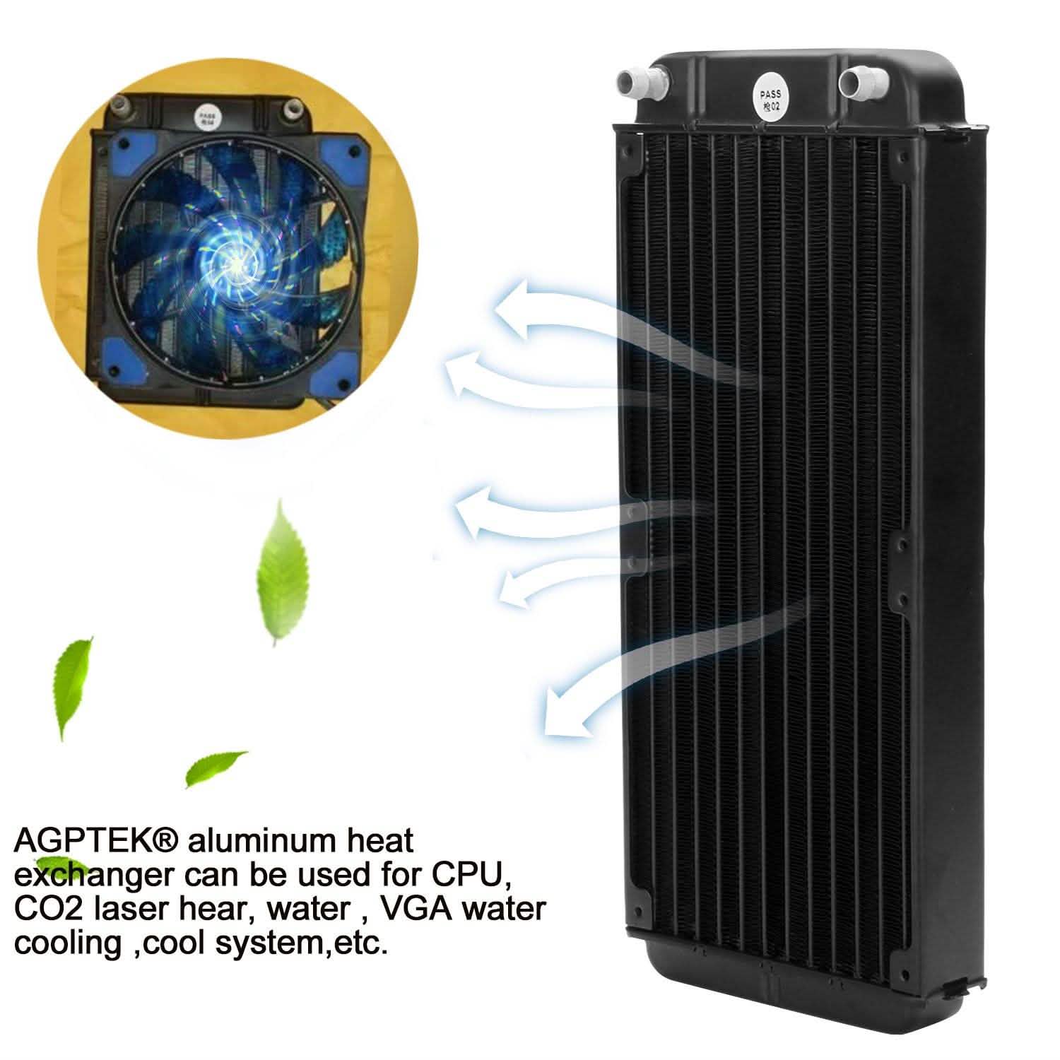 12 Pipe Aluminum CPU CO2 Laser Water Cool System Computer R240 DailySale