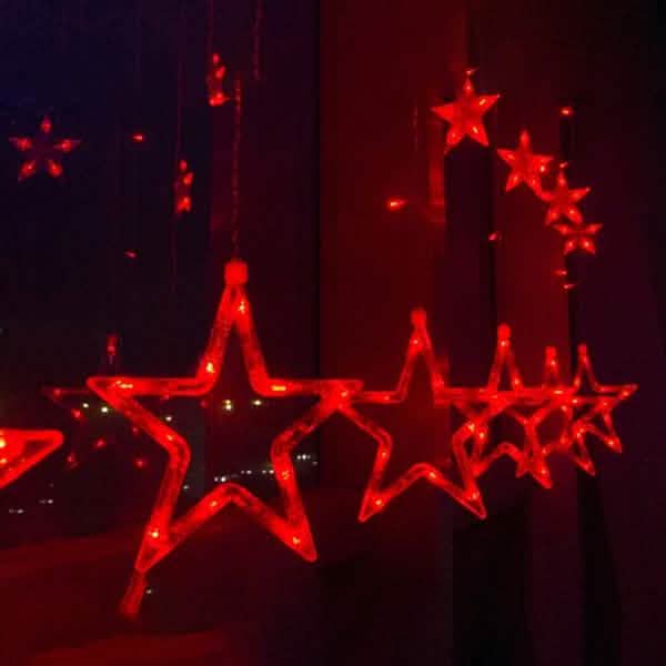 12 Stars 138 LED Curtain String Lights DailySale