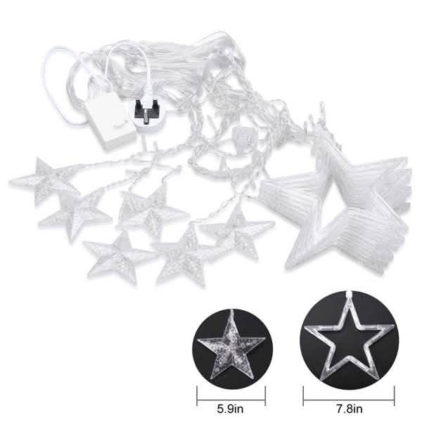 12 Stars 138 LED Curtain String Lights DailySale