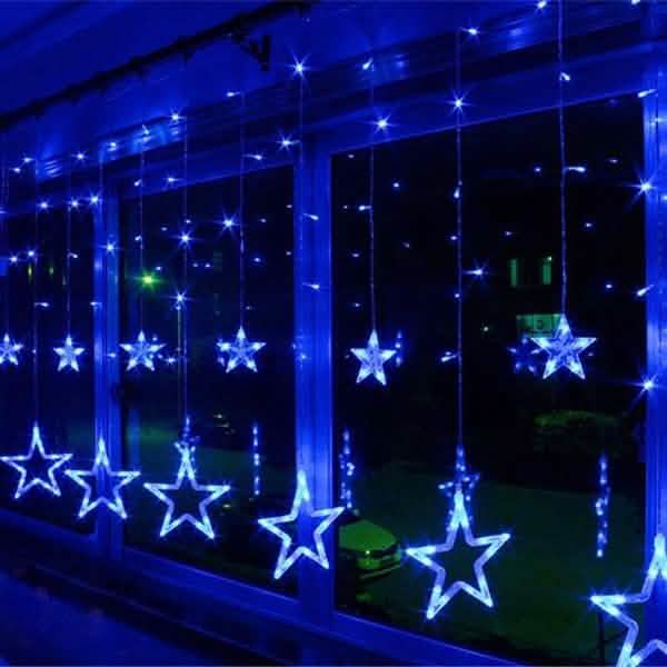 12 Stars 138 LED Curtain String Lights DailySale
