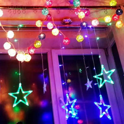 12 Stars 138 LED Curtain String Lights DailySale