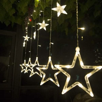 12 Stars 138 LED Curtain String Lights DailySale