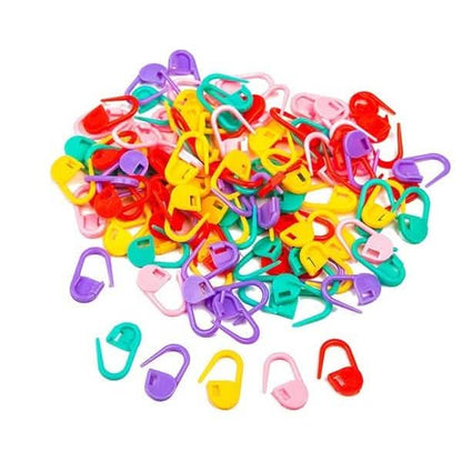 120-Pack: Mix Color Plastic Knitting Tools Locking Stitch Markers Crochet DailySale
