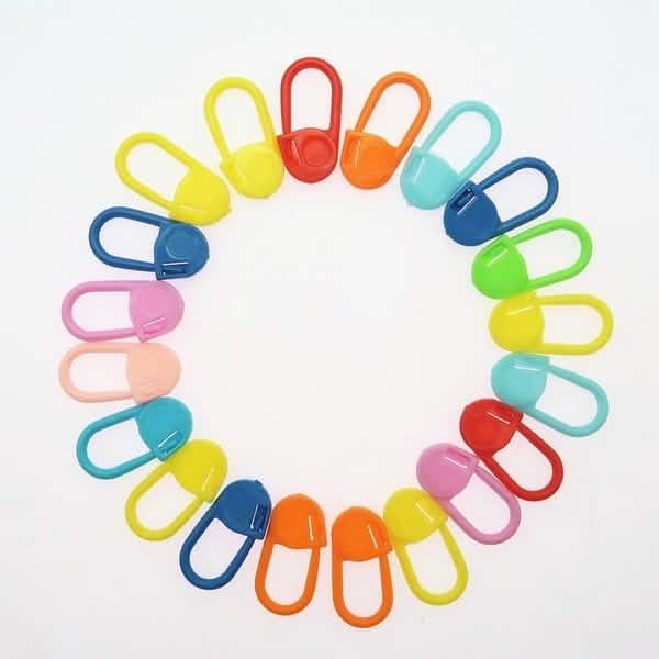 120-Pack: Mix Color Plastic Knitting Tools Locking Stitch Markers Crochet DailySale