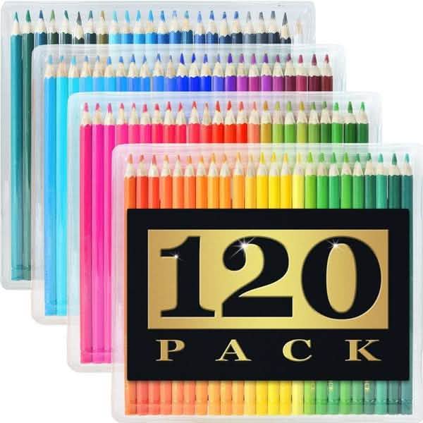 120-Pack: Water Soluble Color Pencil Set DailySale