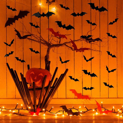 120-Piece: 3D Bat Halloween Decoration Stickers DailySale