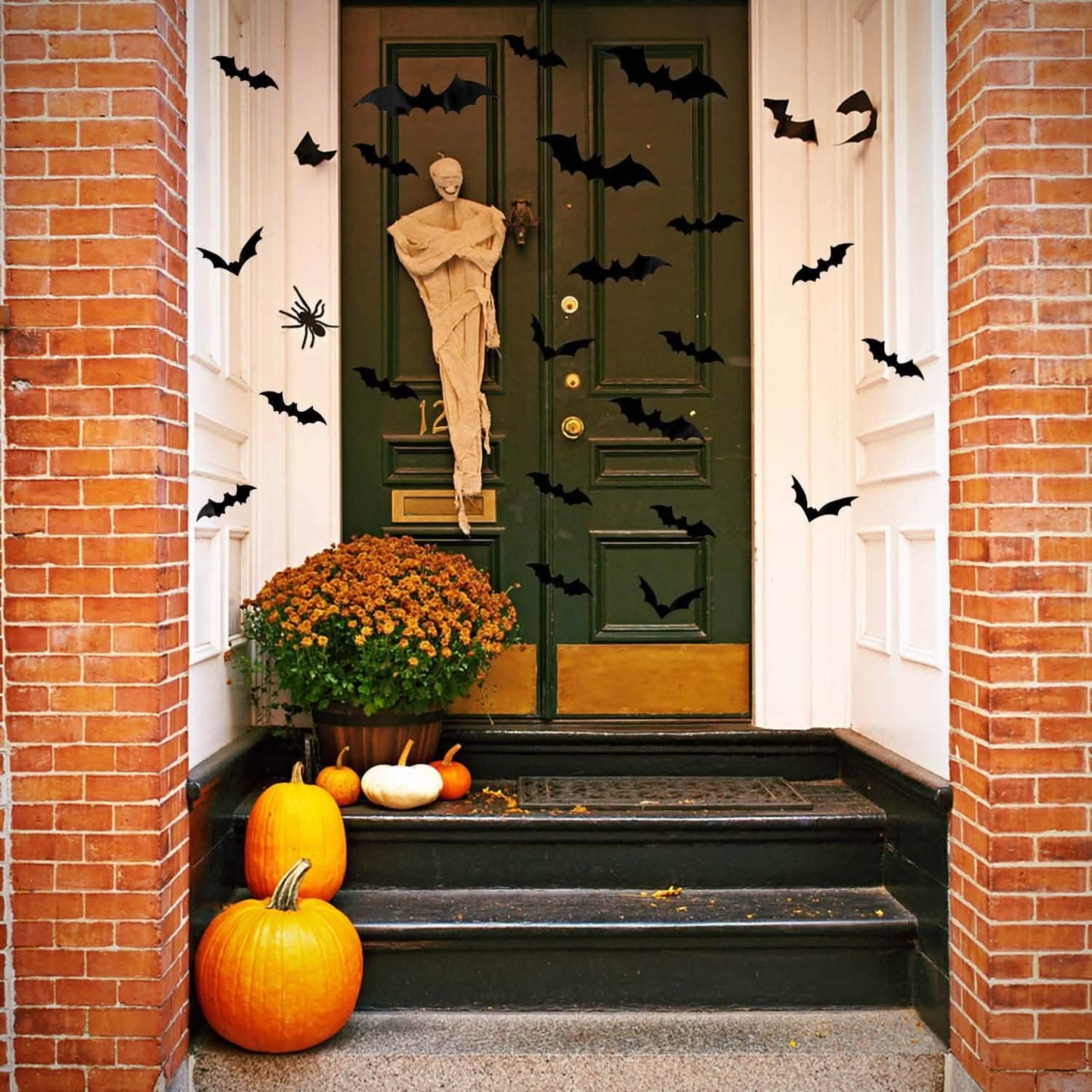120-Piece: 3D Bat Halloween Decoration Stickers DailySale