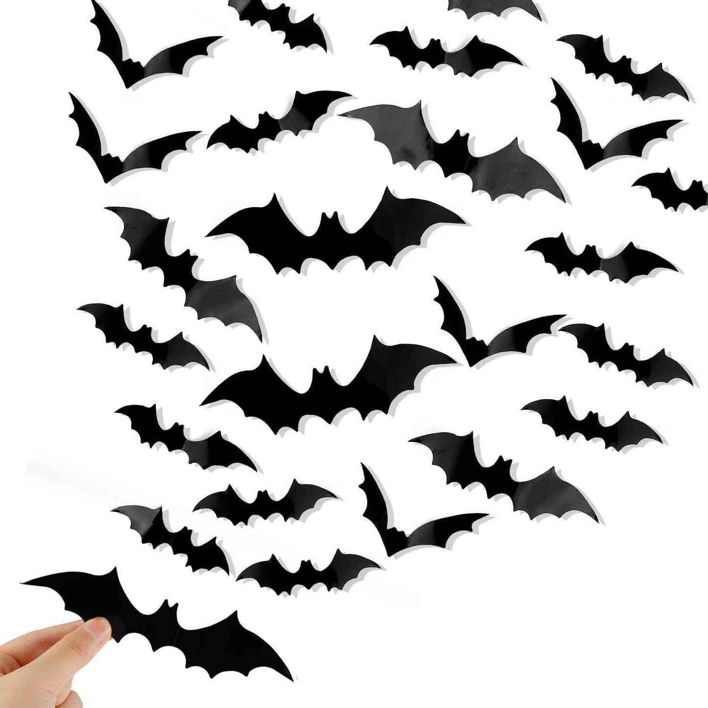 120-Piece: 3D Bat Halloween Decoration Stickers DailySale