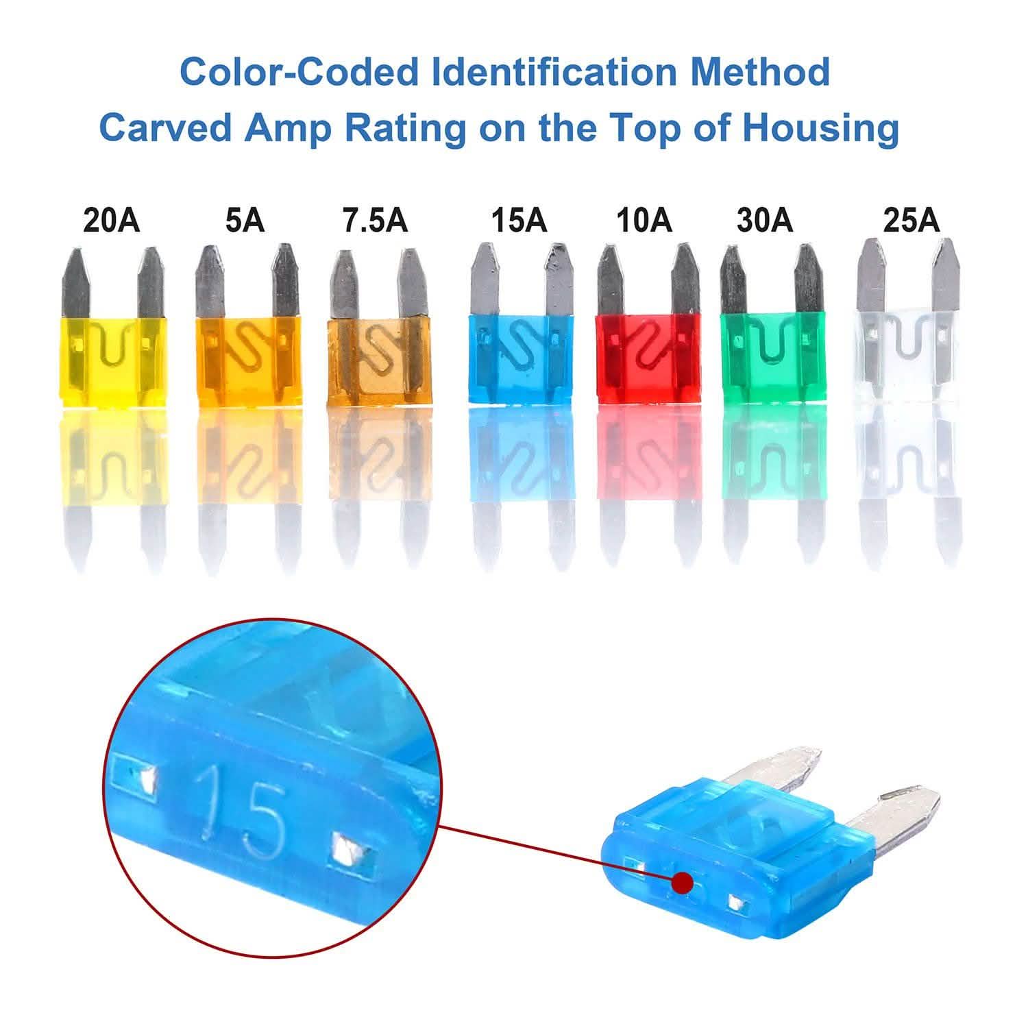 120-Pieces: Mini Auto Blade Fuse Set DailySale