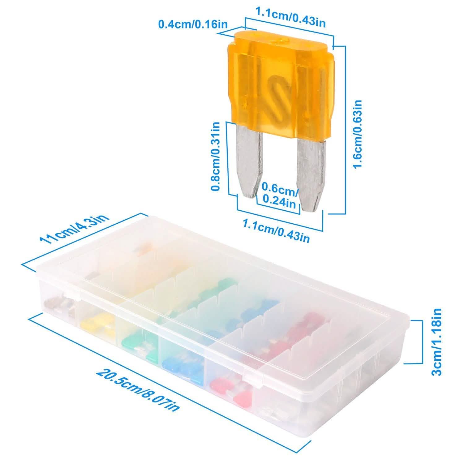120-Pieces: Mini Auto Blade Fuse Set DailySale