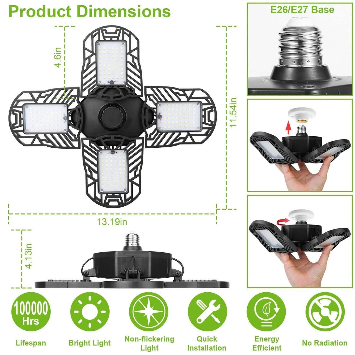12000LM LED Garage Light DailySale