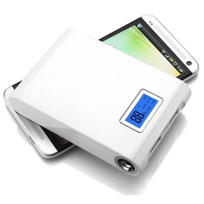 12,000mAh Safe External Battery PowerBank and Flashlight DailySale