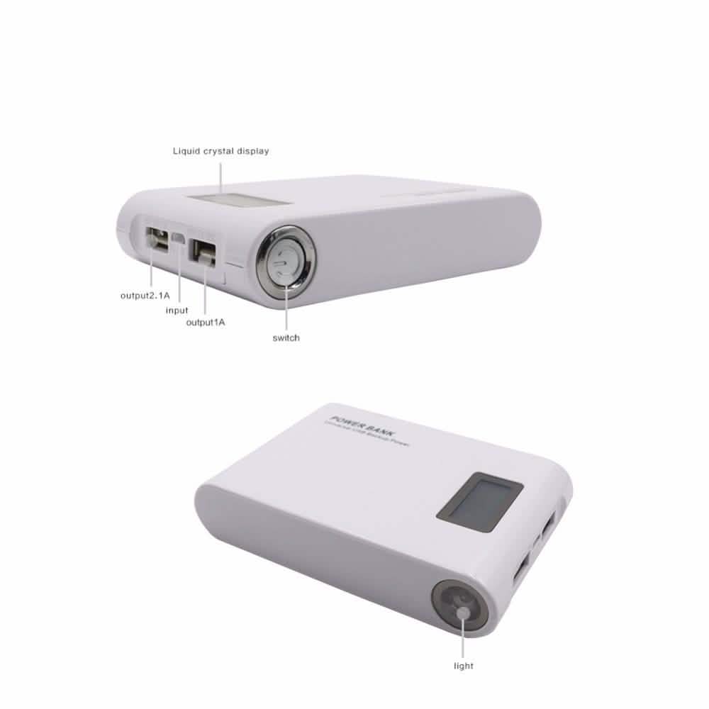 12,000mAh Safe External Battery PowerBank and Flashlight DailySale