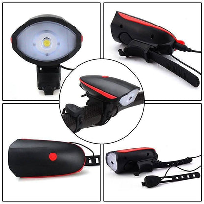 1200mAh Rechargeable Bike Headlight with Horn DailySale