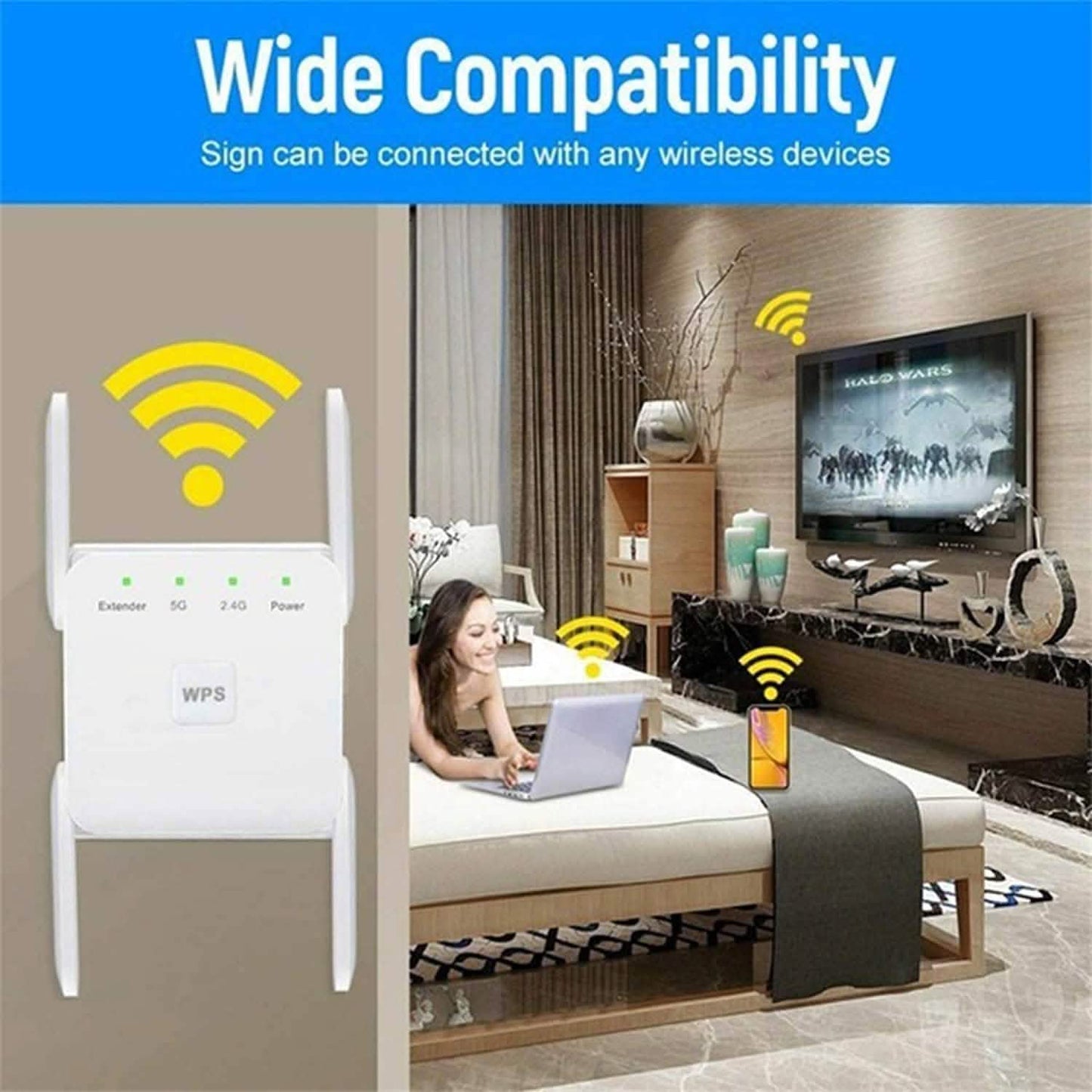 1200Mbps WiFi Range Extender DailySale
