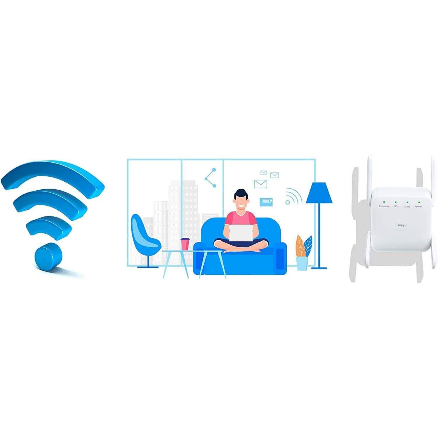1200Mbps WiFi Range Extender DailySale