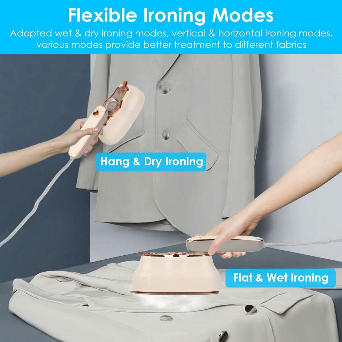 1200W Foldable Handheld Clothes Iron Steamer DailySale