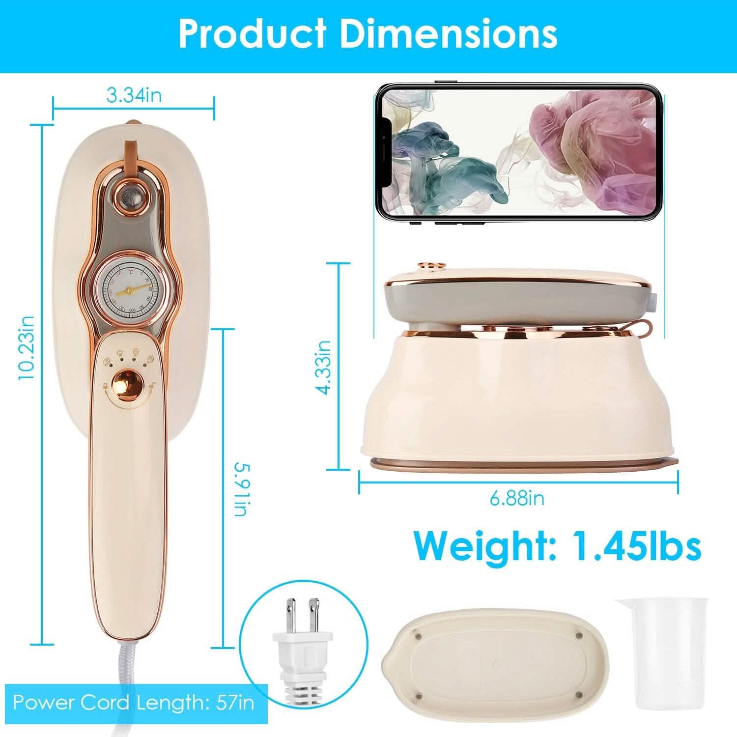 1200W Foldable Handheld Clothes Iron Steamer DailySale