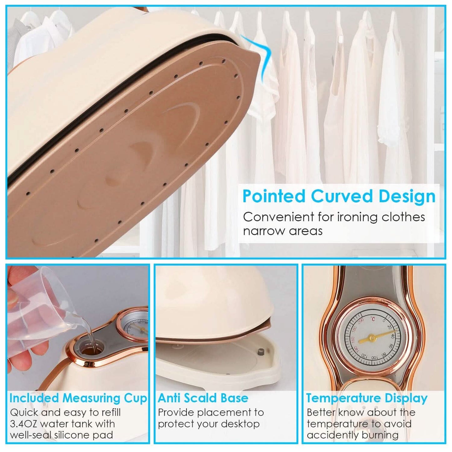 1200W Foldable Handheld Clothes Iron Steamer DailySale