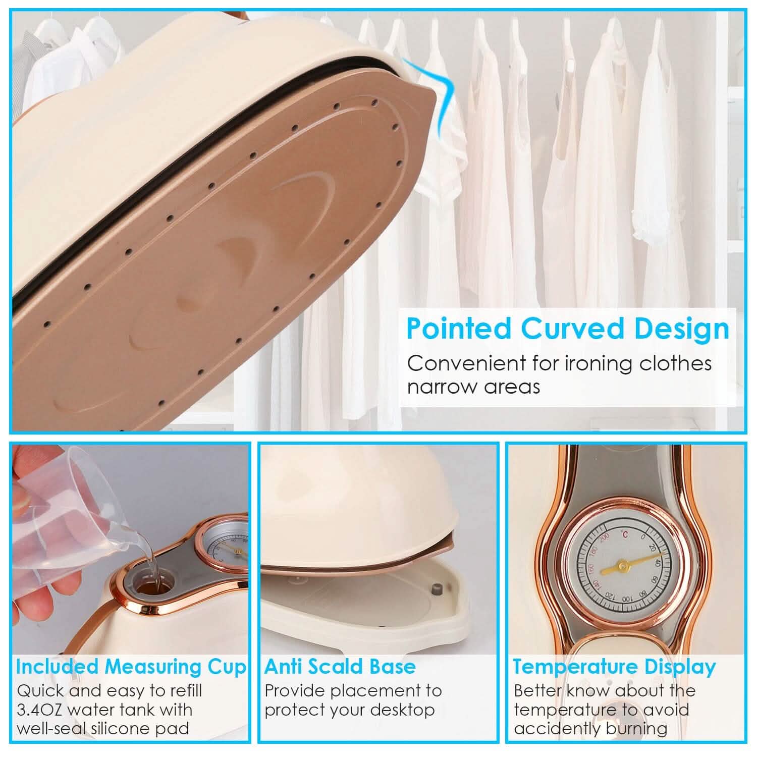 1200W Foldable Handheld Clothes Iron Steamer DailySale