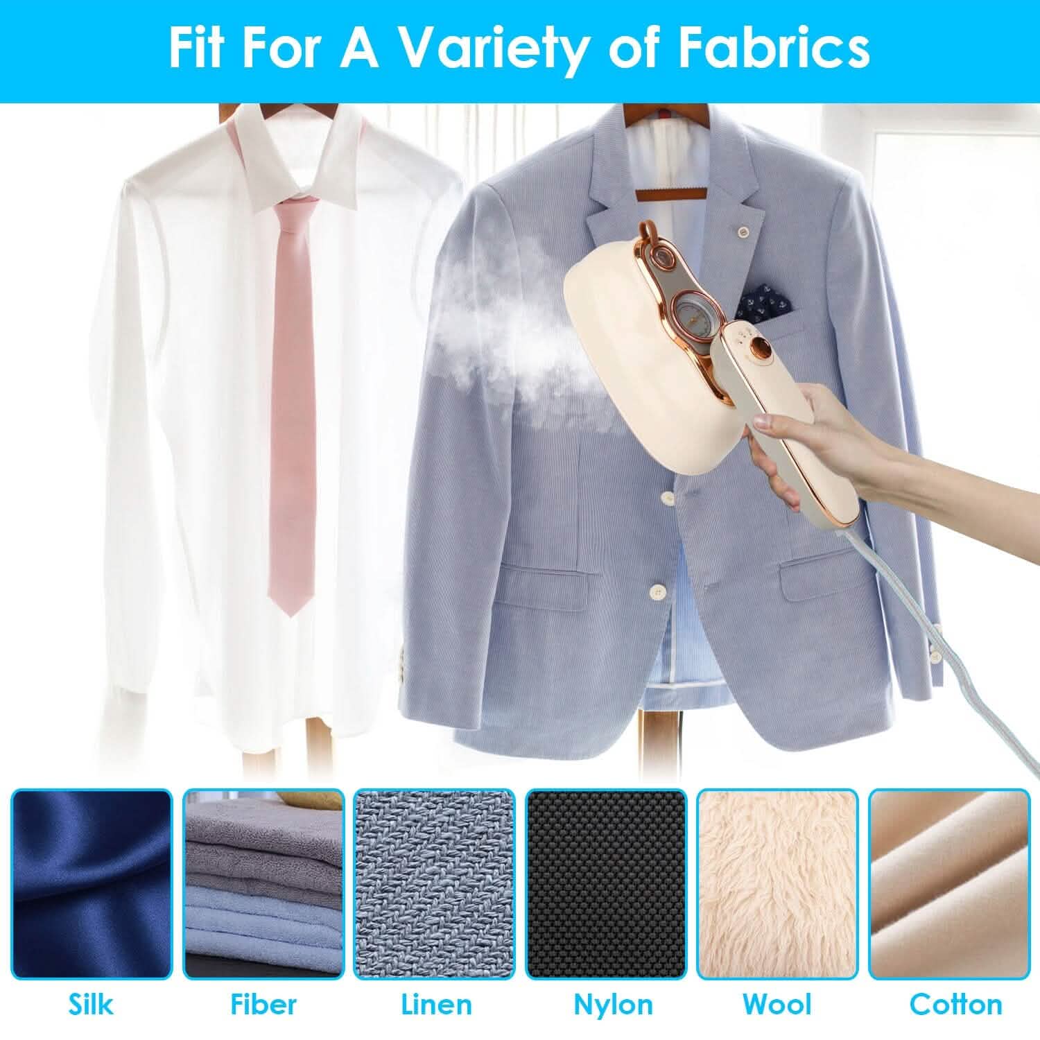 1200W Foldable Handheld Clothes Iron Steamer DailySale