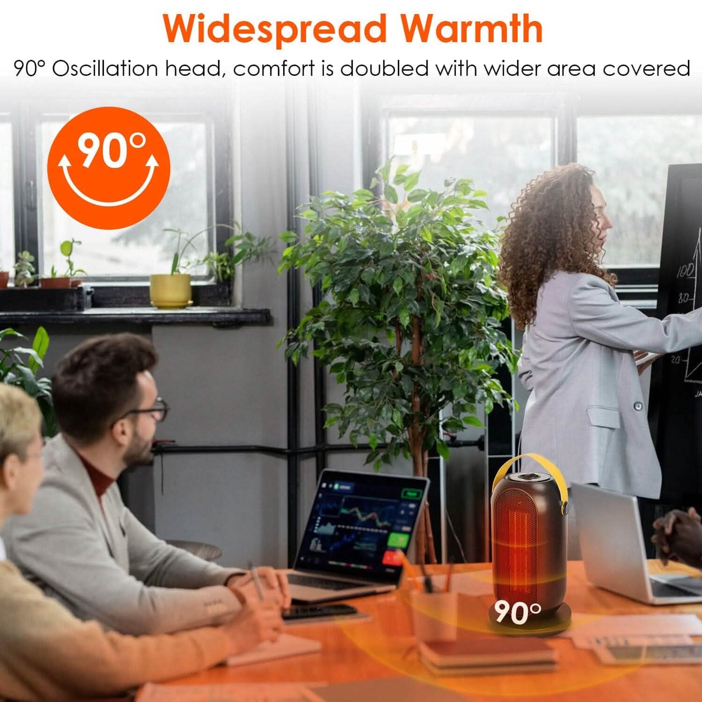 1200W Portable Electric Fan Heater DailySale