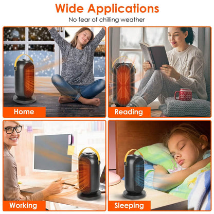1200W Portable Electric Fan Heater DailySale