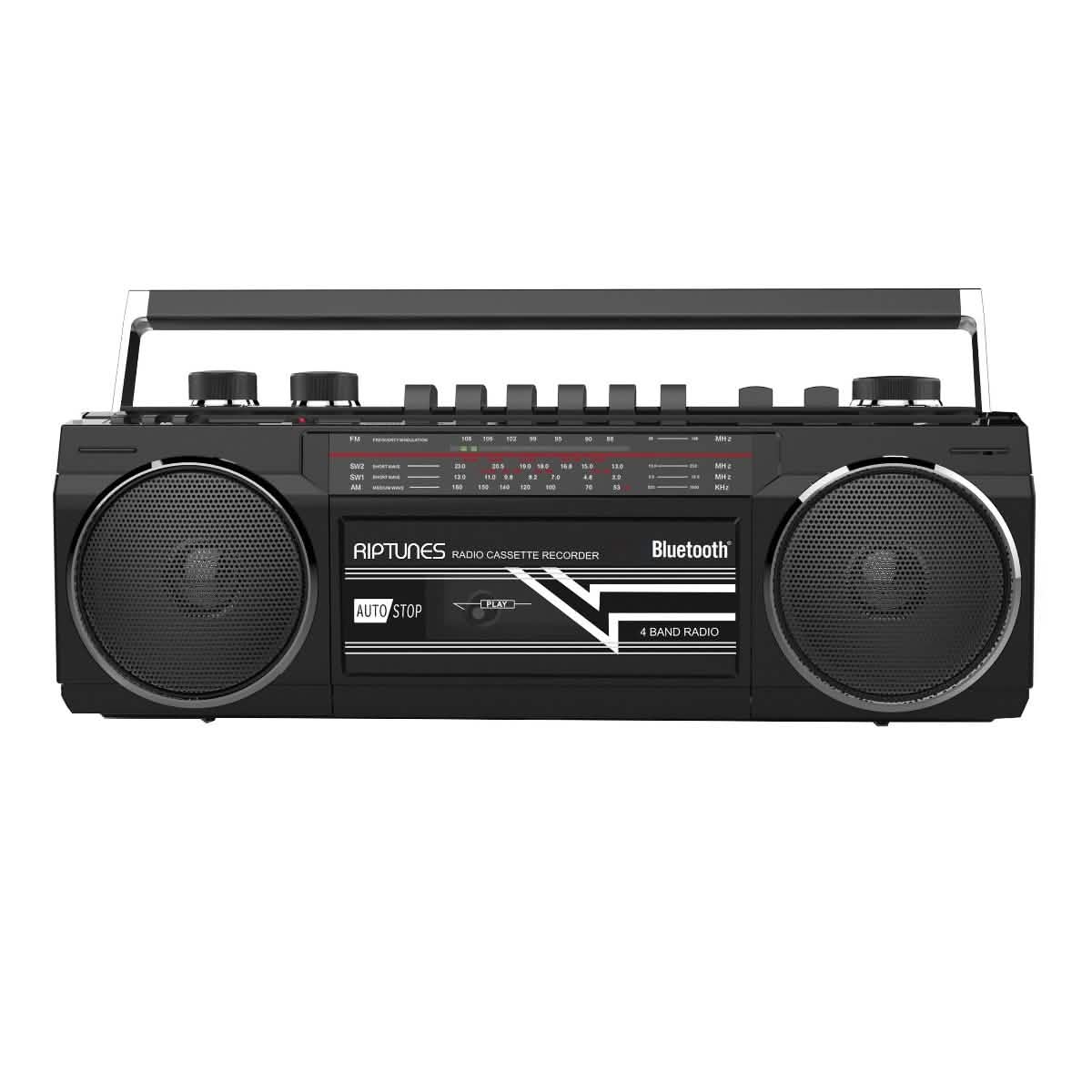 Riptunes Retro Radio Cassette Bluetooth Boombox DailySale