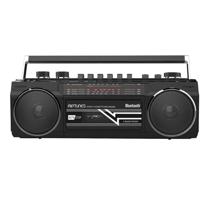 Riptunes Retro Radio Cassette Bluetooth Boombox DailySale
