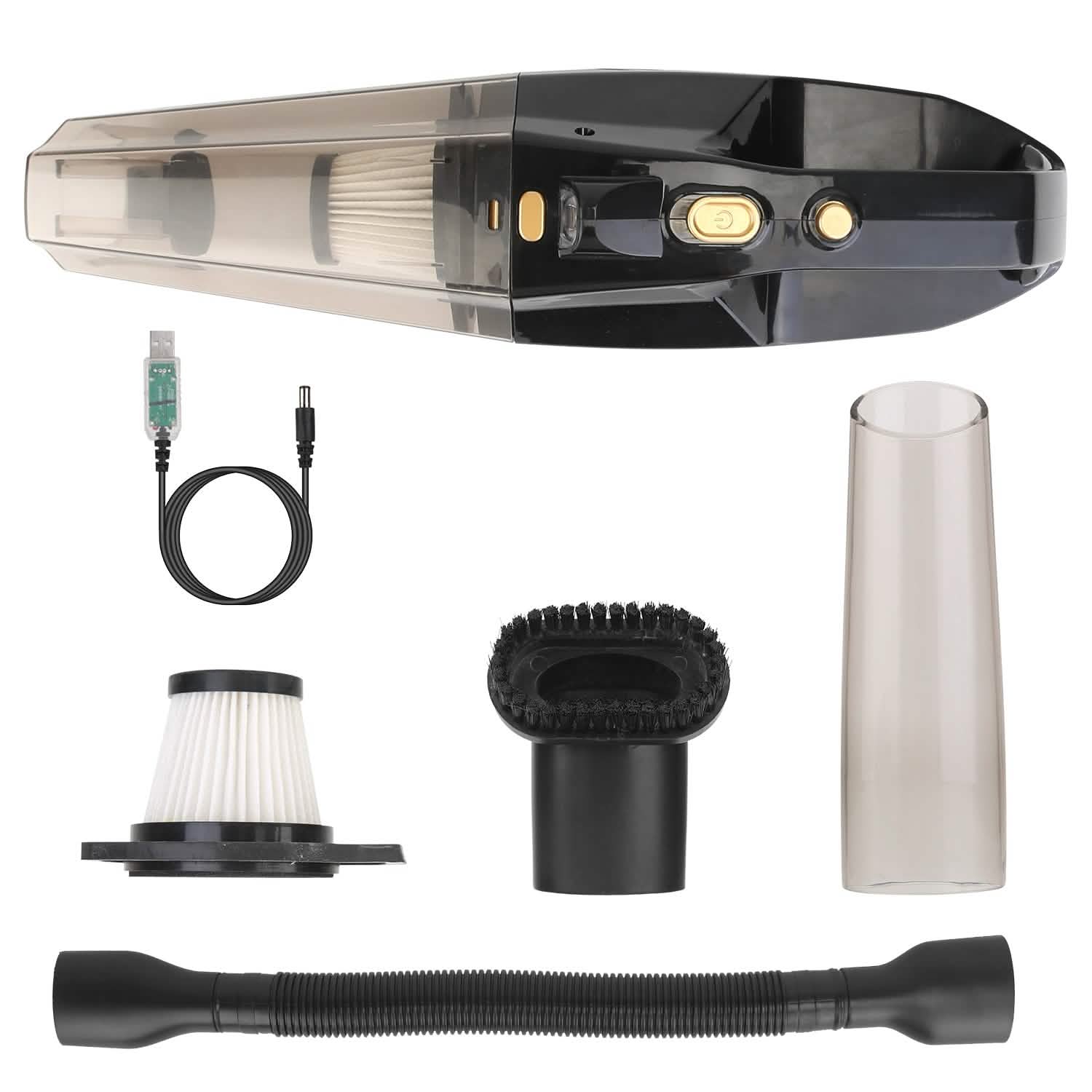 120W 8000PA Handheld Cordless Car Vacuum Cleaner with Accessory kit DailySale