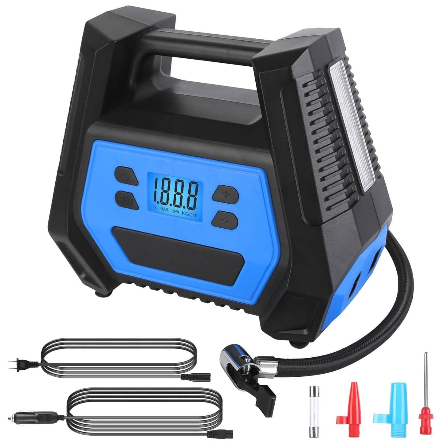 120W Max Power Portable Tire Pump with Digital Display LED Light DailySale
