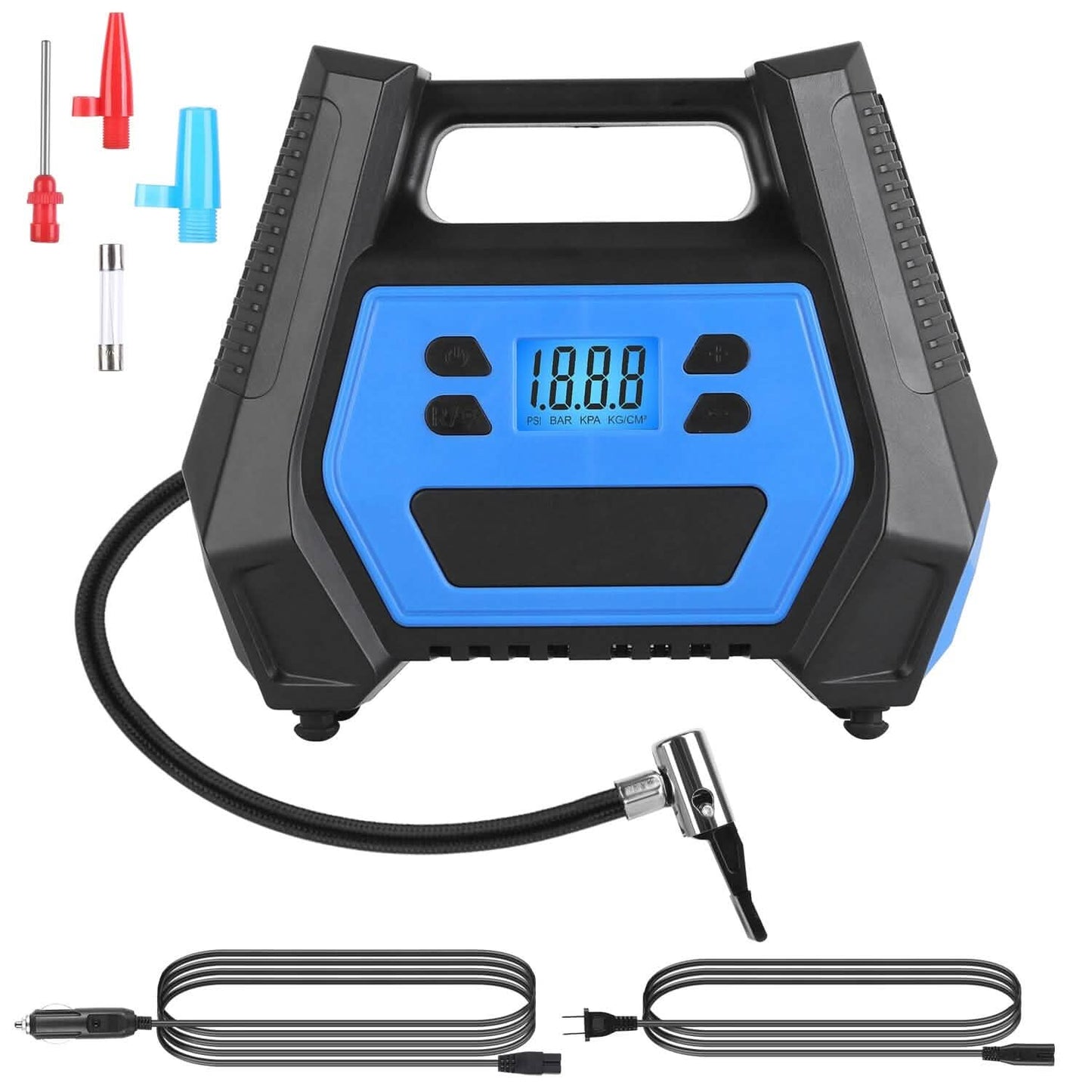 120W Max Power Portable Tire Pump with Digital Display LED Light DailySale