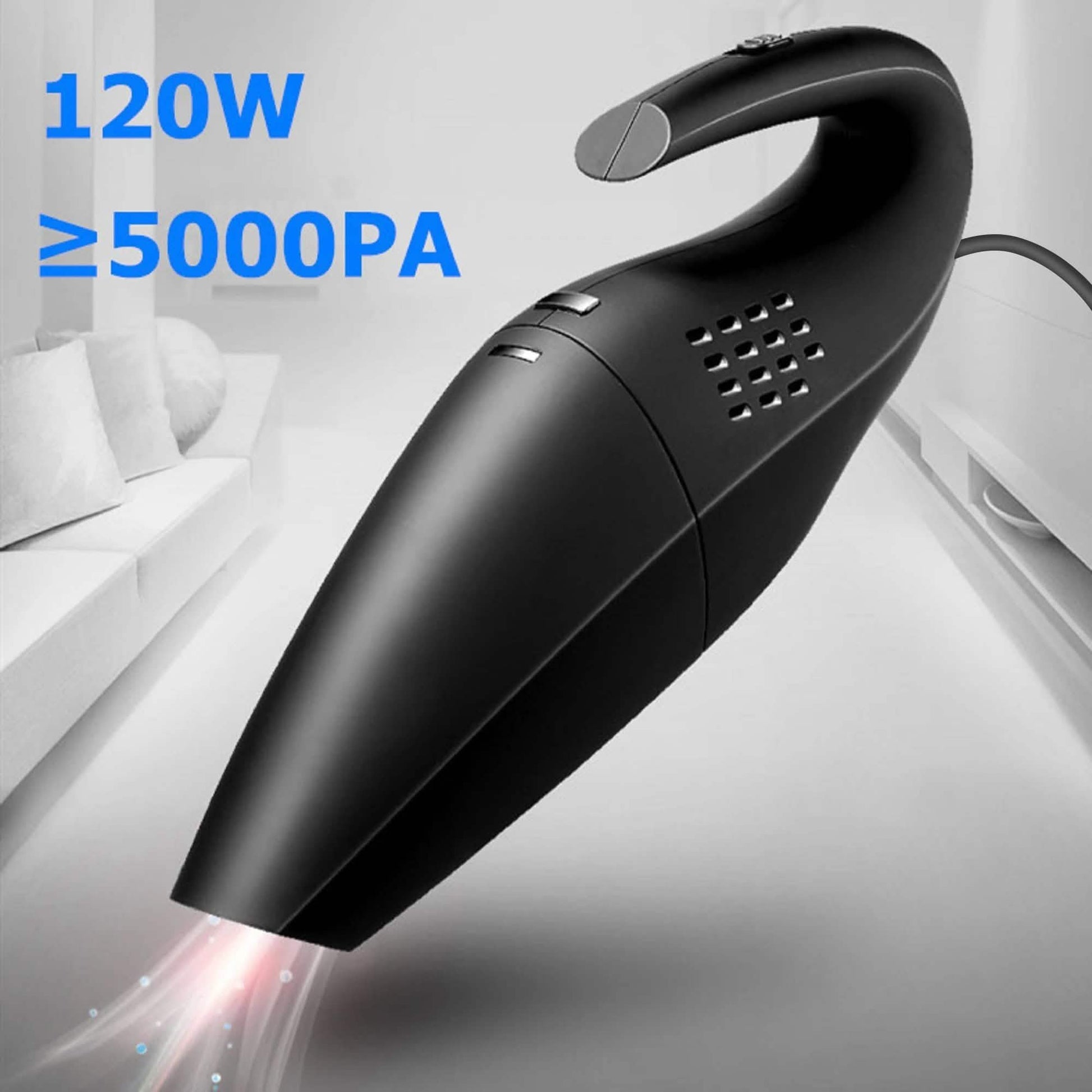 120W Portable Handheld Corded Car Vacuum Cleaner DailySale