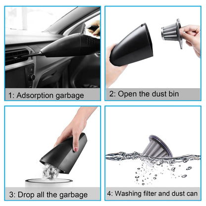 120W Portable Handheld Corded Car Vacuum Cleaner DailySale
