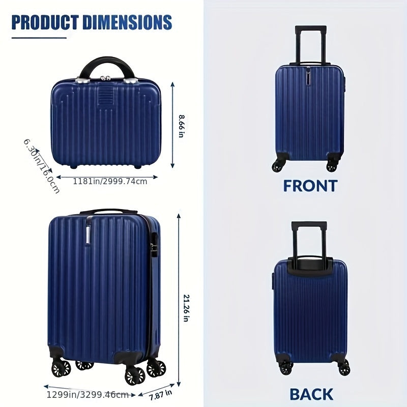 2-Piece Spinner Luggage Set – 20” Carry-On & 14” Crossbody Handbag DailySale