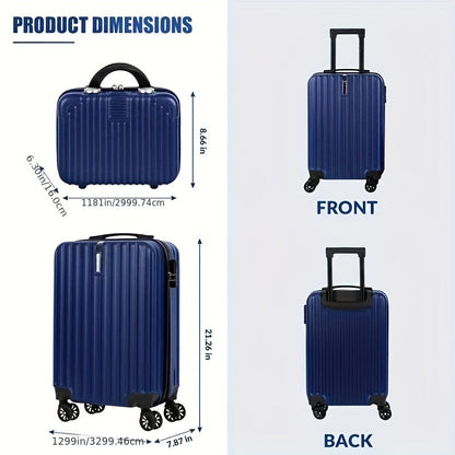 2-Piece Spinner Luggage Set – 20” Carry-On & 14” Crossbody Handbag DailySale