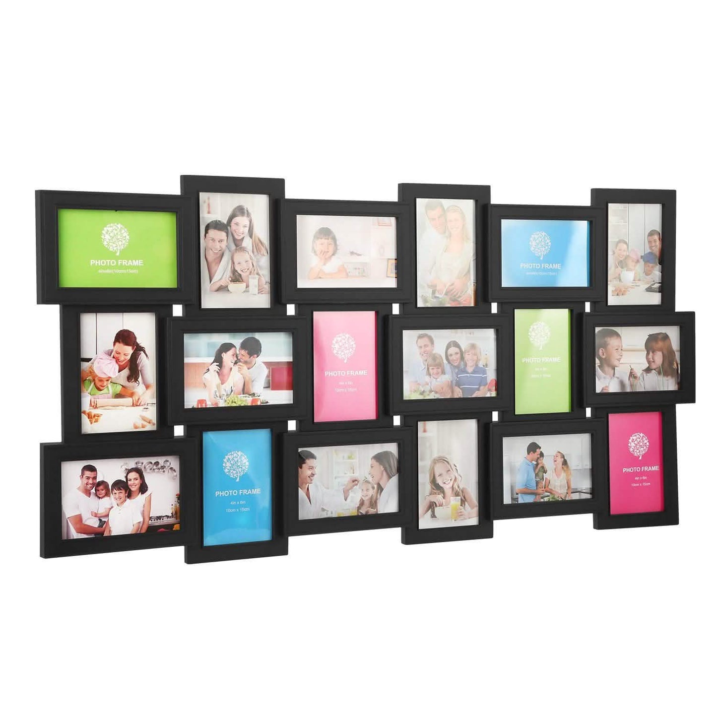 12/18 Picture Frames Collage for Photos in 4" x 6" Glass Protection DailySale