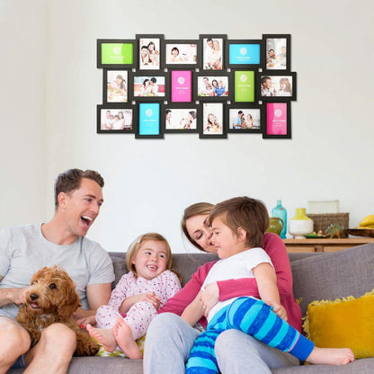12/18 Picture Frames Collage for Photos in 4" x 6" Glass Protection DailySale